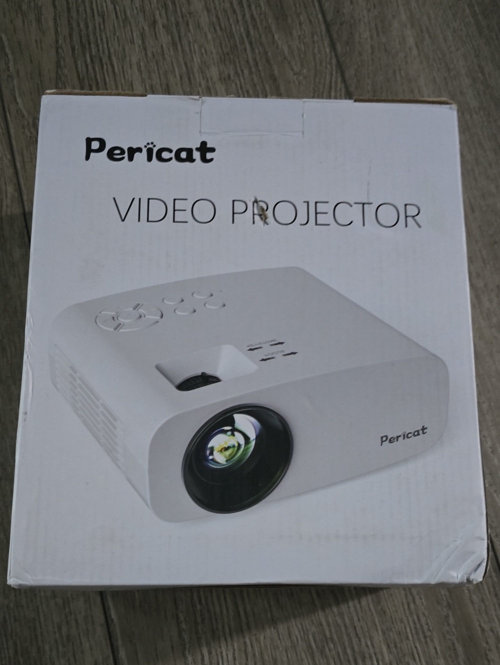 Pericat Projector with WiFi and Bluetooth, 4K Supported Native 1080P Projector